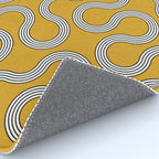 My Favorite Geometric Patterns No.31 - Mustard Yellow Rug Gallery Image 4