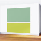 Color Block V Mint Lime Green Wall Mural Gallery Image 2