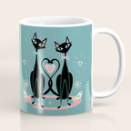Vintage Kitty Love ©studioxtine Coffee Mug Gallery Image 1