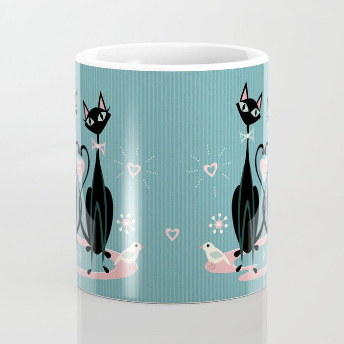 Vintage Kitty Love ©studioxtine Coffee Mug Gallery Image 4