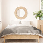 1920 Woman at the Gate, Eiffel Tower black and white photography / jazz age black & white photograph Duvet Cover Gallery Image 3