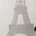 1920 Woman at the Gate, Eiffel Tower black and white photography / jazz age black & white photograph Coffee Mug Gallery Image 2