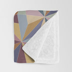 Kaleidoscope Tile Pattern II Cool Tone Pastel Throw Blanket Gallery Image 3