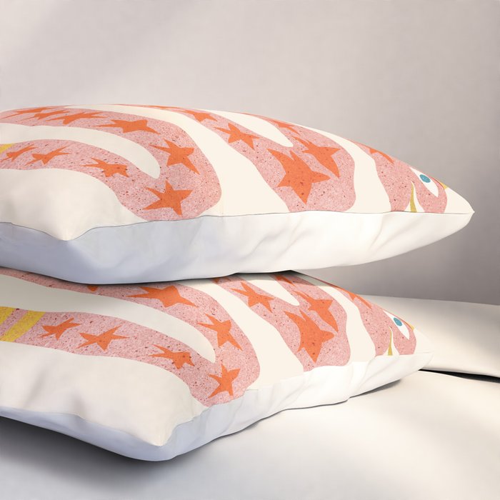 Abstraction_LITTLE_KING_COBRA_SNAKE_CUTE_ADORABLE_POP_ART_0916A Pillow Sham Gallery Image 3