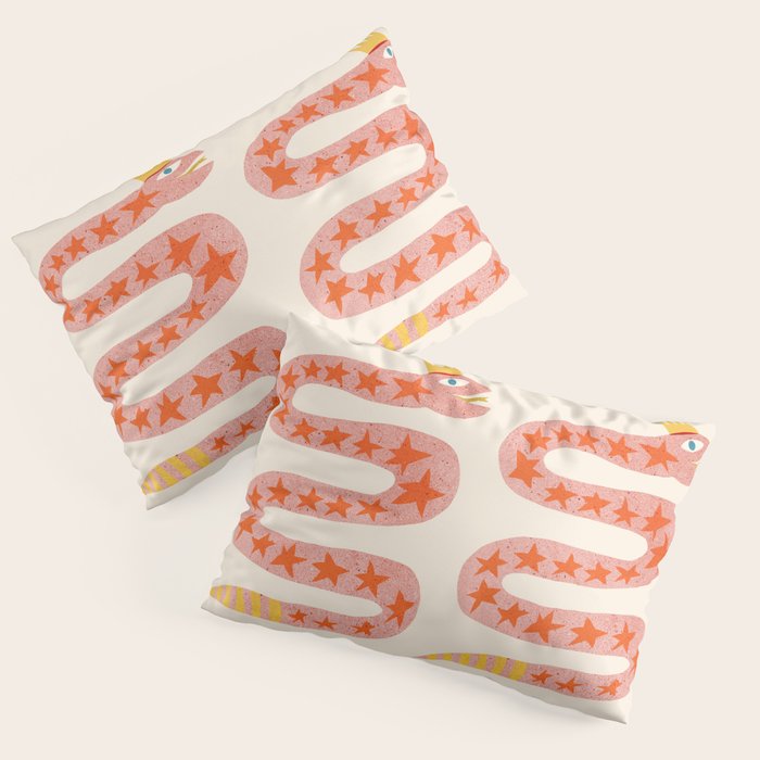 Abstraction_LITTLE_KING_COBRA_SNAKE_CUTE_ADORABLE_POP_ART_0916A Pillow Sham Gallery Image 1