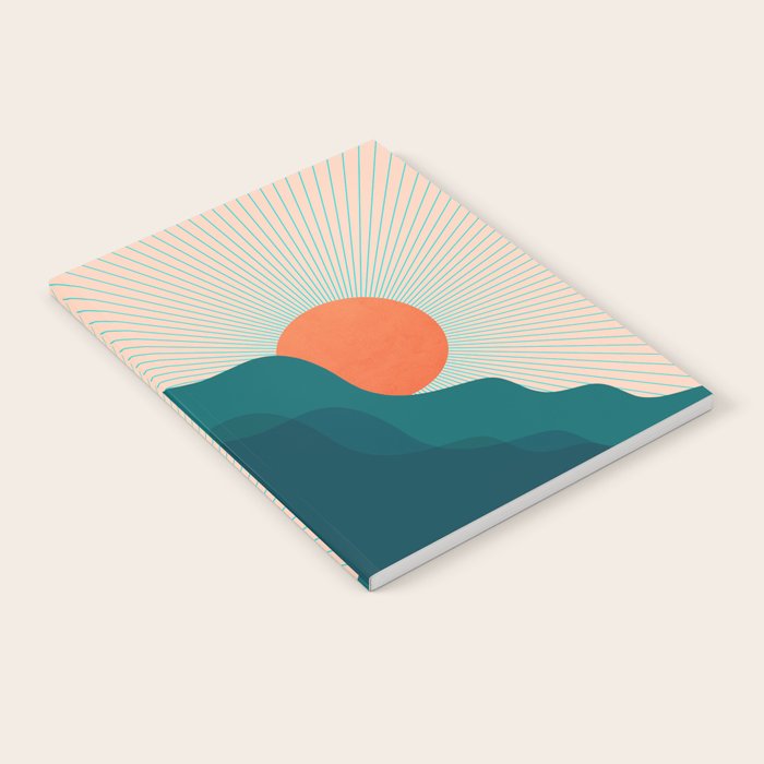 Abstraction_NEW_SUNLIGHT_MOUNTAINS_SHINE_POP_ART_M1209A Notebook Gallery Image 1