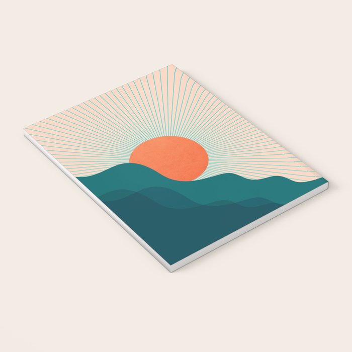 Abstraction_NEW_SUNLIGHT_MOUNTAINS_SHINE_POP_ART_M1209A Notebook Gallery Image 3