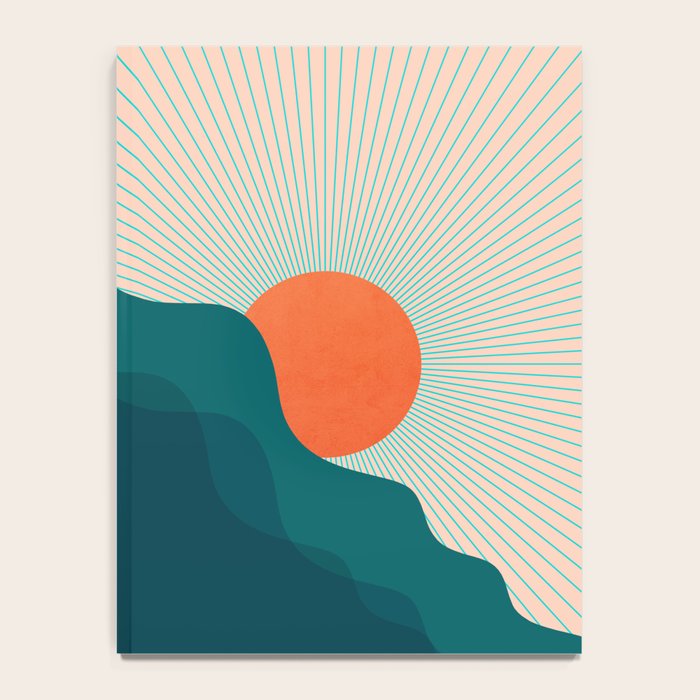 Abstraction_NEW_SUNLIGHT_MOUNTAINS_SHINE_POP_ART_M1209A Notebook Gallery Image 4