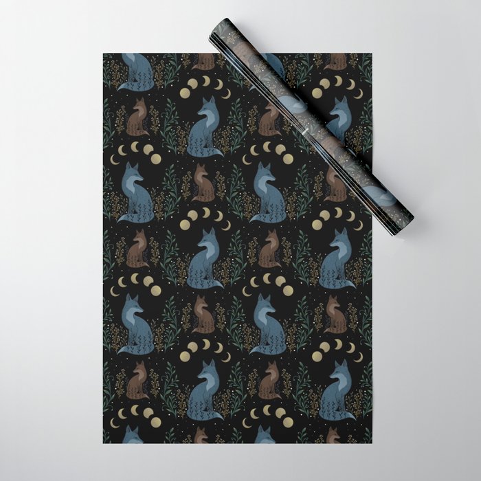 Fox on the Hill Wrapping Paper Gallery Image 1