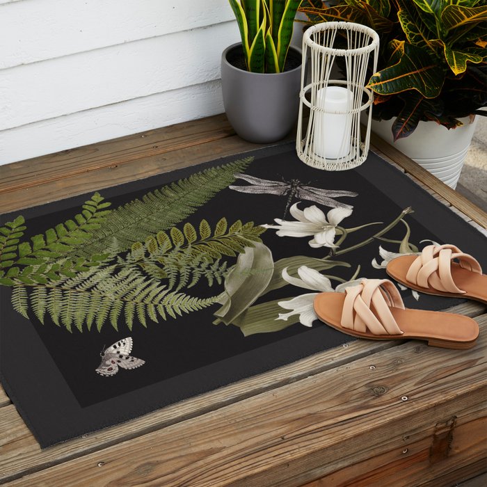 Night Garden 2 Outdoor Rug Gallery Image 2