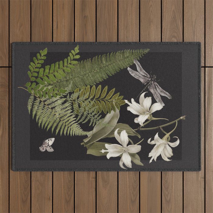 Night Garden 2 Outdoor Rug Gallery Image 1