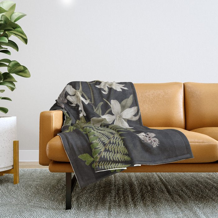 Night Garden 2 Throw Blanket Gallery Image 1