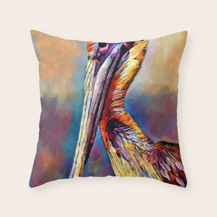 Pelican 3 Throw Pillow Gallery Image 1