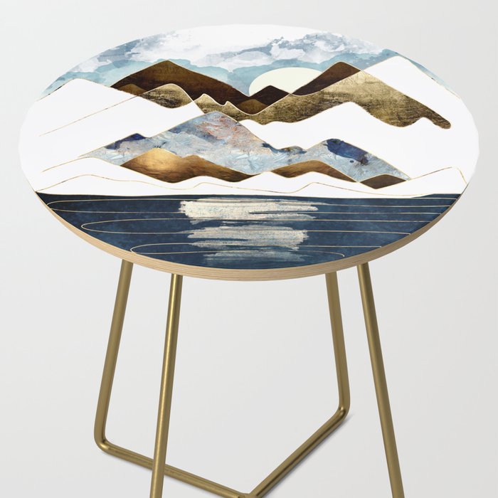 Minimal Abstract Mountains Side Table Gallery Image 2