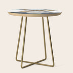 Minimal Abstract Mountains Side Table Gallery Image 1
