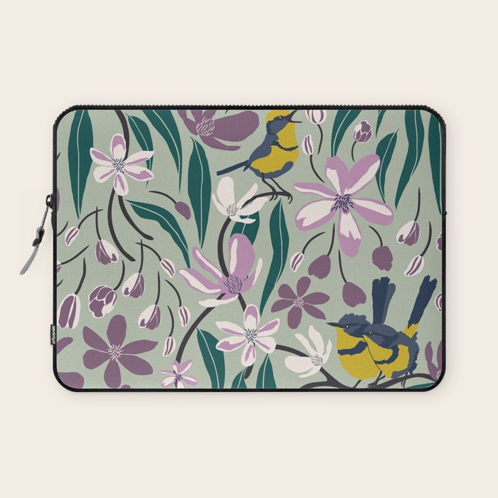 Spring Melody- Wrens Laptop Sleeve Gallery Image 1