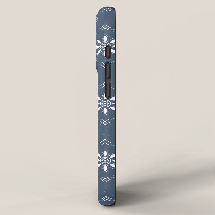 Scandinavian Classic Blue Squares iPhone Case Gallery Image 2