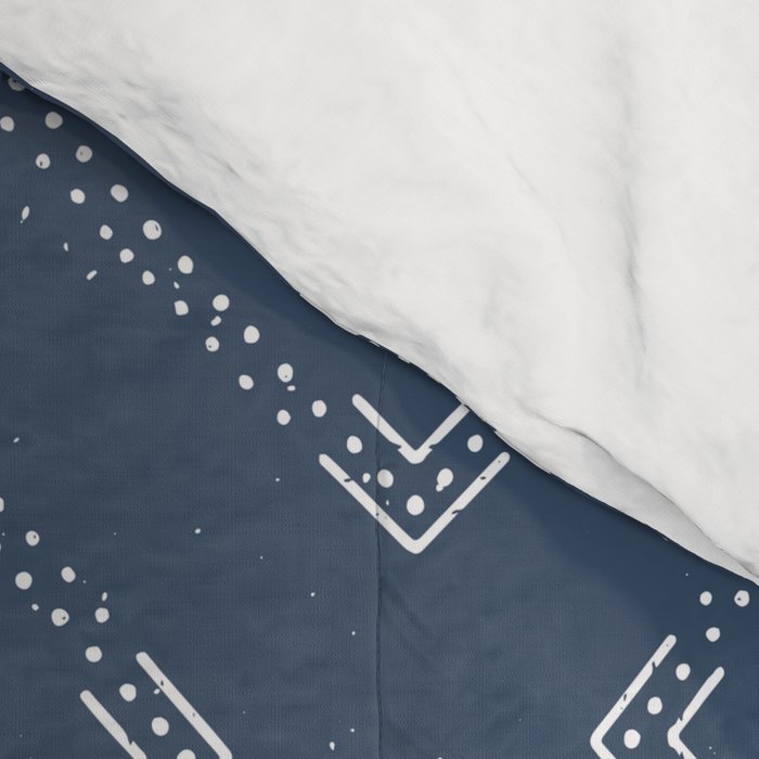 Scandinavian Classic Blue Squares Comforter Gallery Image 4