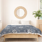 Scandinavian Classic Blue Squares Duvet Cover Gallery Image 3