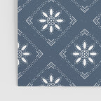 Scandinavian Classic Blue Squares Poster Gallery Image 3