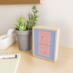 Playing Tennis | Pastel Colors Tennis Court  Mini Art Print Gallery Image 2