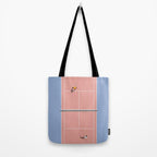 Playing Tennis | Pastel Colors Tennis Court  Tote Bag Gallery Image 2