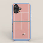 Playing Tennis | Pastel Colors Tennis Court  iPhone Case Gallery Image 1