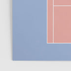 Playing Tennis | Pastel Colors Tennis Court  Poster Gallery Image 3