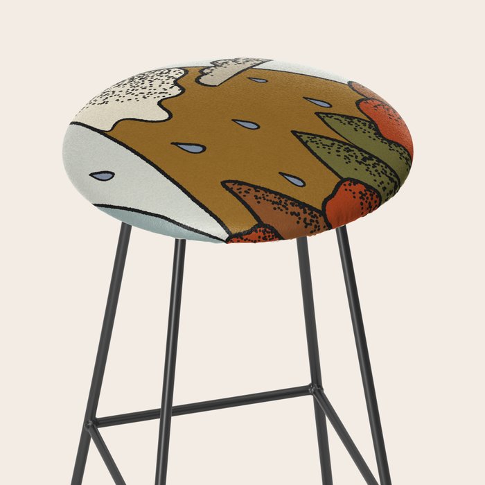 A Rainy Day in the Mountains Stool Gallery Image 2