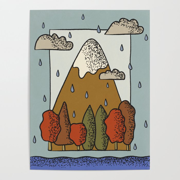 A Rainy Day in the Mountains Poster Gallery Image 4