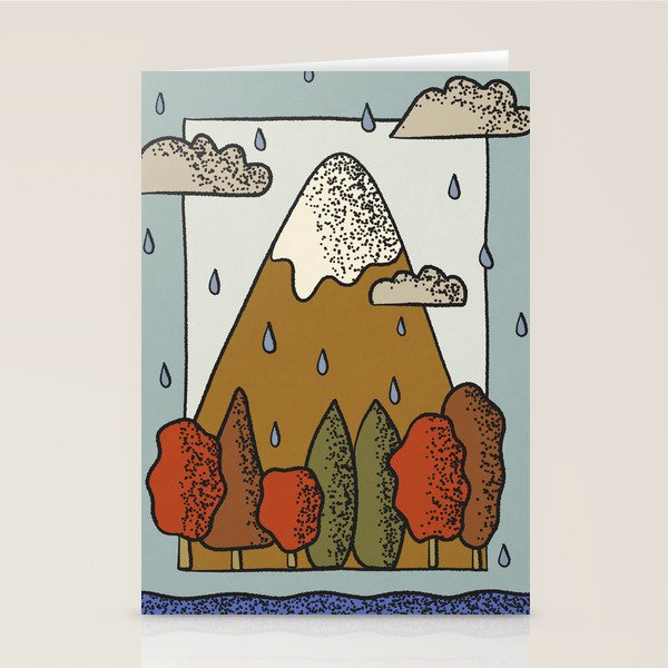 A Rainy Day in the Mountains Stationery Card Gallery Image 2