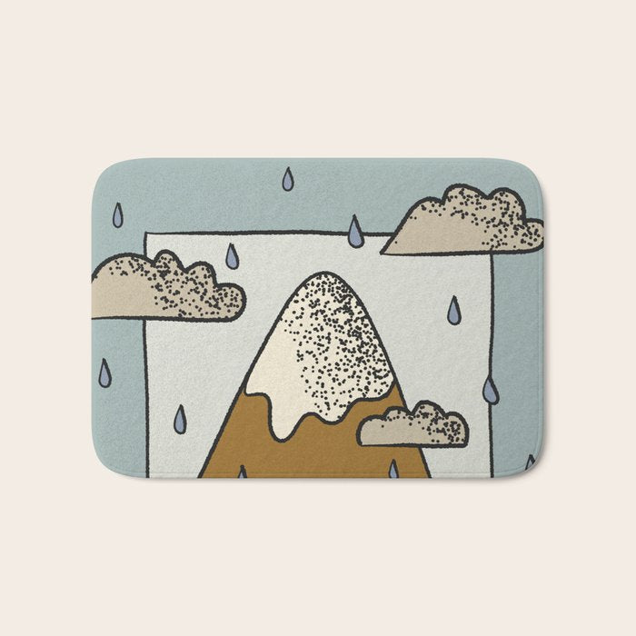 A Rainy Day in the Mountains Bath Mat Gallery Image 1