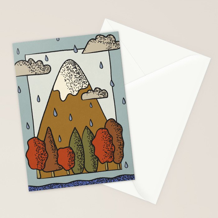 A Rainy Day in the Mountains Stationery Card Gallery Image 2