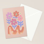 70s Retro Floral vibe Stationery Card Gallery Image 2