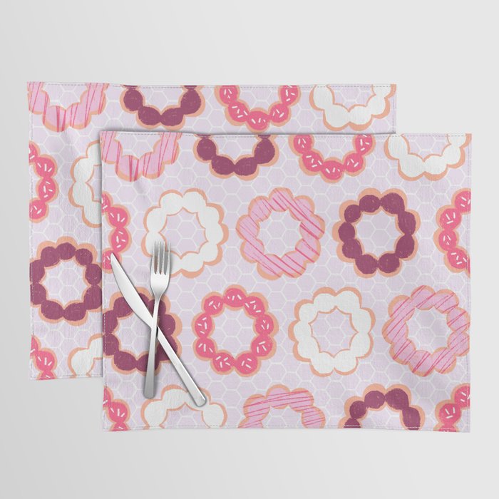 Mochi Donuts Pattern Placemat Gallery Image 1