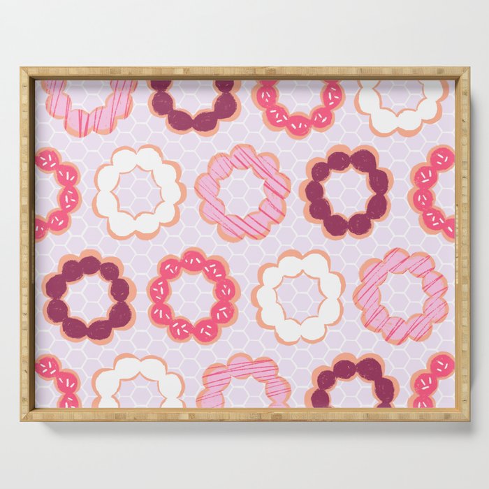 Mochi Donuts Pattern Serving Tray Gallery Image 1