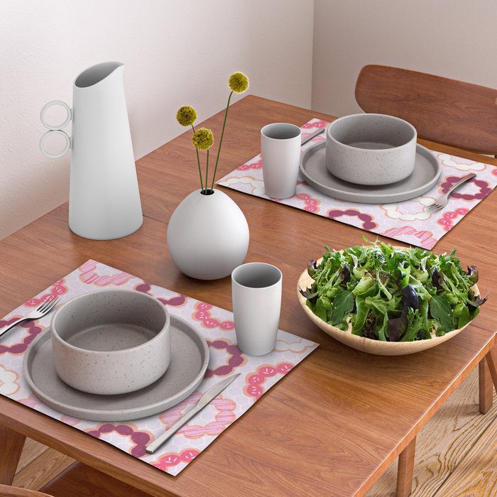 Mochi Donuts Pattern Placemat Gallery Image 2