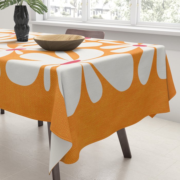 Bloom: Tangerine Matisse Color Series 03 Tablecloth Gallery Image 3