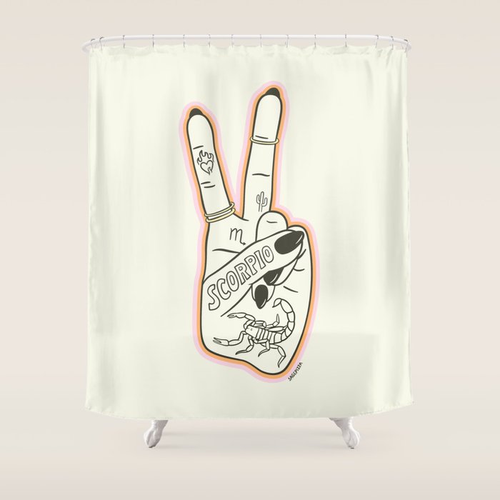 SCORPIO HAND Shower Curtain Gallery Image 1