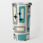 Mid Century Modern Decoration Kitsch 223 Blue and Gray Travel Mug Gallery Image 2