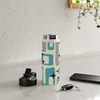 Mid Century Modern Decoration Kitsch 223 Blue and Gray Water Bottle Gallery Image 4