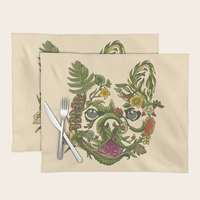 Botanical French Bulldog Placemat Gallery Image 1