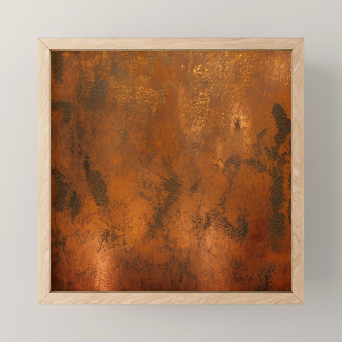 Aesthetic Rust Copper Japandi Art Mini Art Print Gallery Image 1