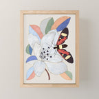 Magnolia flower and insect Mini Art Print Gallery Image 1