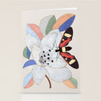 Magnolia flower and insect Stationery Card Gallery Image 2