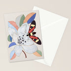 Magnolia flower and insect Stationery Card Gallery Image 2