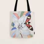 Magnolia flower and insect Tote Bag Gallery Image 1