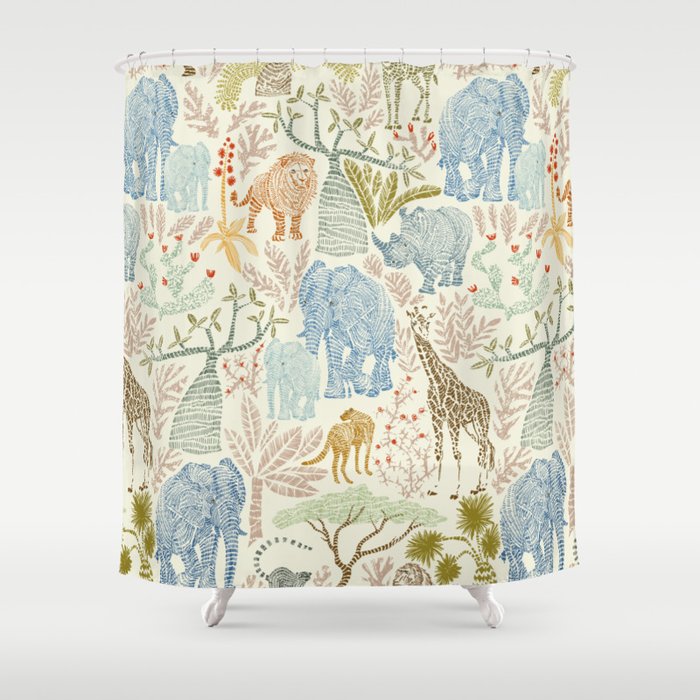 Wildlife Safari Shower Curtain Gallery Image 1