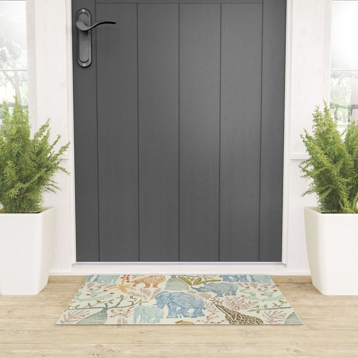 Wildlife Safari Welcome Mat Gallery Image 3