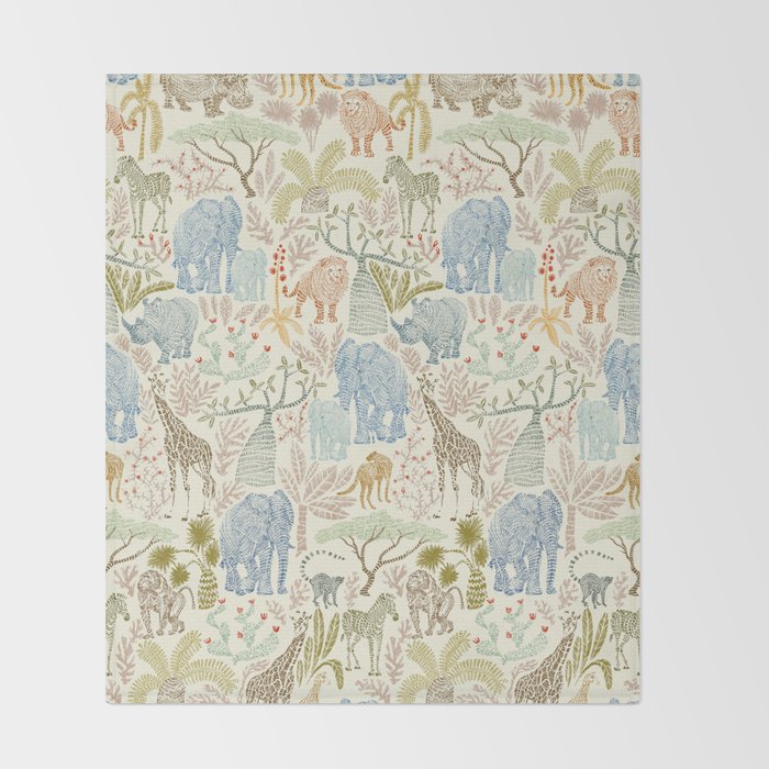 Wildlife Safari Throw Blanket Gallery Image 2